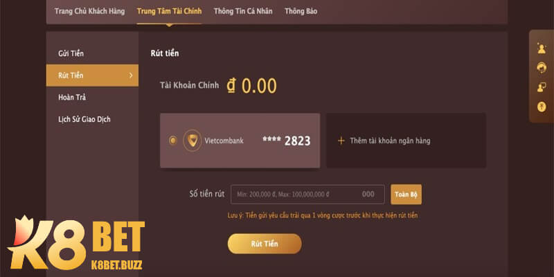 Khách hàng cần sử dụng thông tin cá nhân để giao dịch